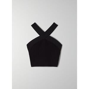 Babaton Sculpt Knit Criss Cross Cropped Tank - 2XS